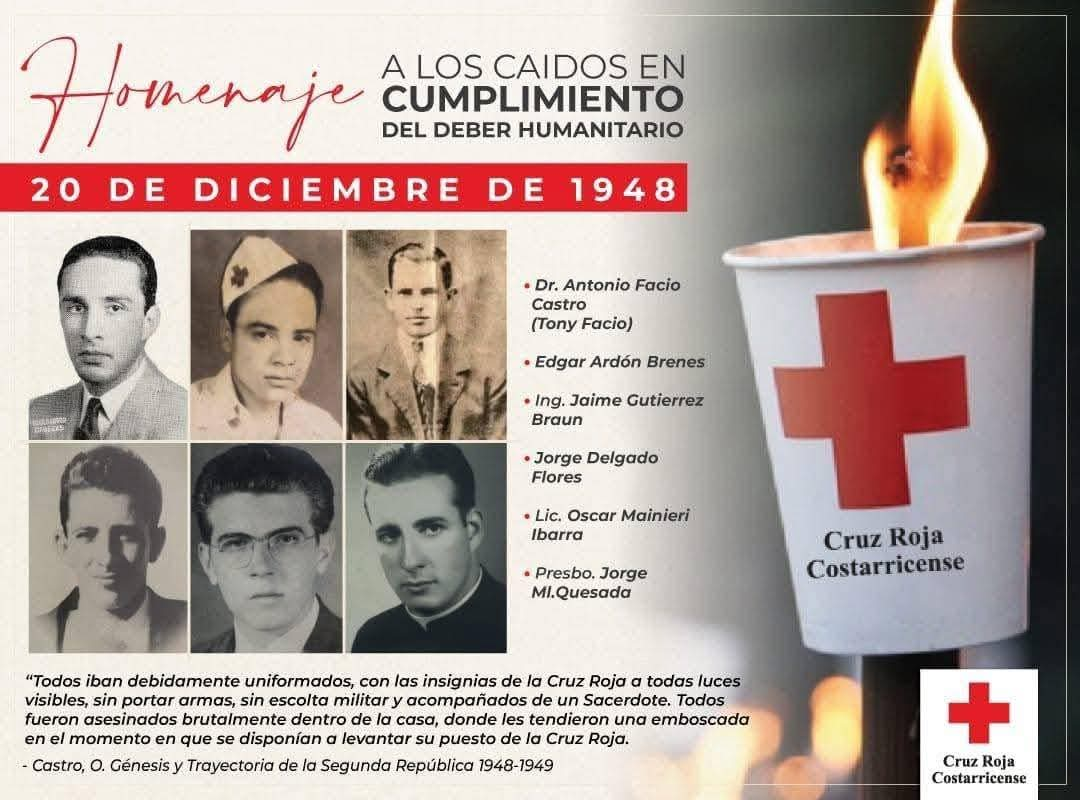 Cruz Roja recuerda masacre de 1948 en Murciélago donde cayeron cruzrrojistas